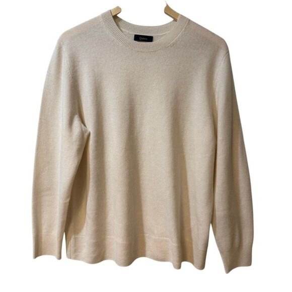 Quince Mongolian Cashmere Crewneck Sweater Size XL Classic Ivory - Picture 5 of 9